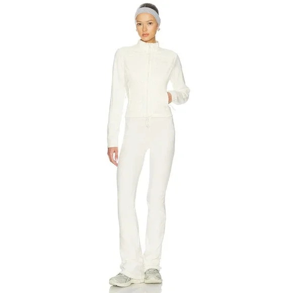 SKIMS Fleece Lounge Fitted Jacket Ecru XS New With Tags - Picture 4 of 8